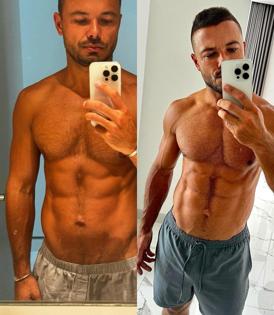 Konstantin before and after